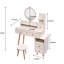 Meuble-lavabo moderne avec miroir et tabouret Modern