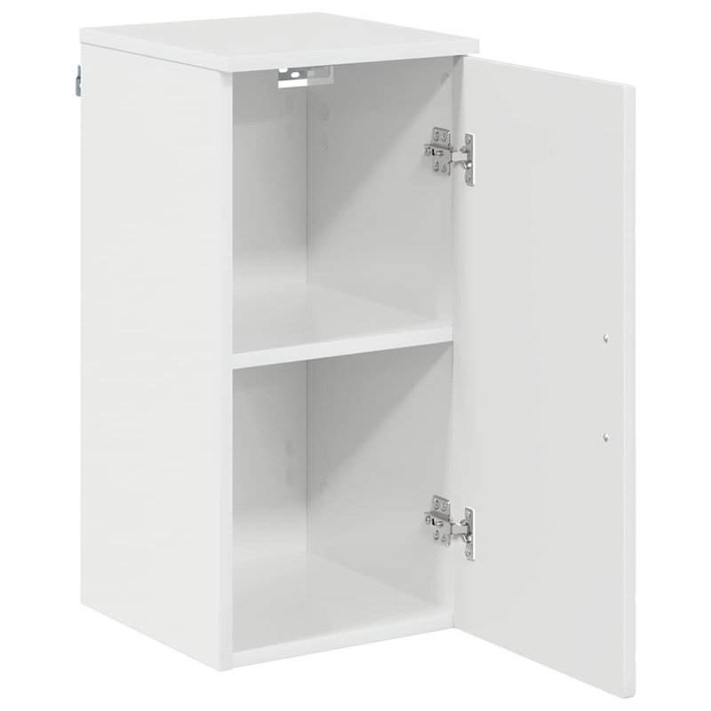30cm Wall Mounted Bathroom Vanity Base Only, High Gloss White