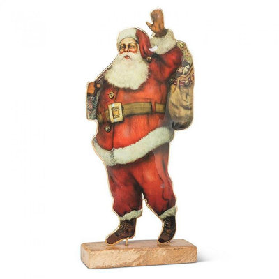 Statuette de père Noël debout debout