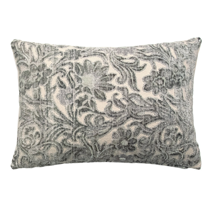 Prospect Park Lumbar Pillow Cover & Insert, Shale Floral