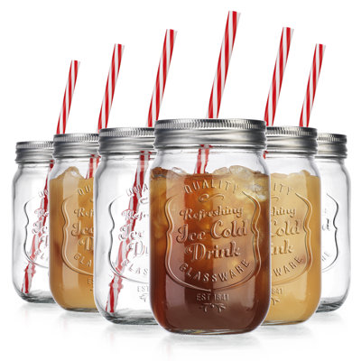 Binpal 16 oz. Mason Jar Set