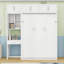 Lit escamotable avec armoires, bureau encastré et tablettes Murphy-640305413-640305419