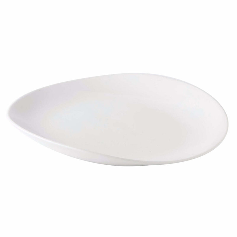Barre Handmade Stoneware Dinner Plate, Alabaster