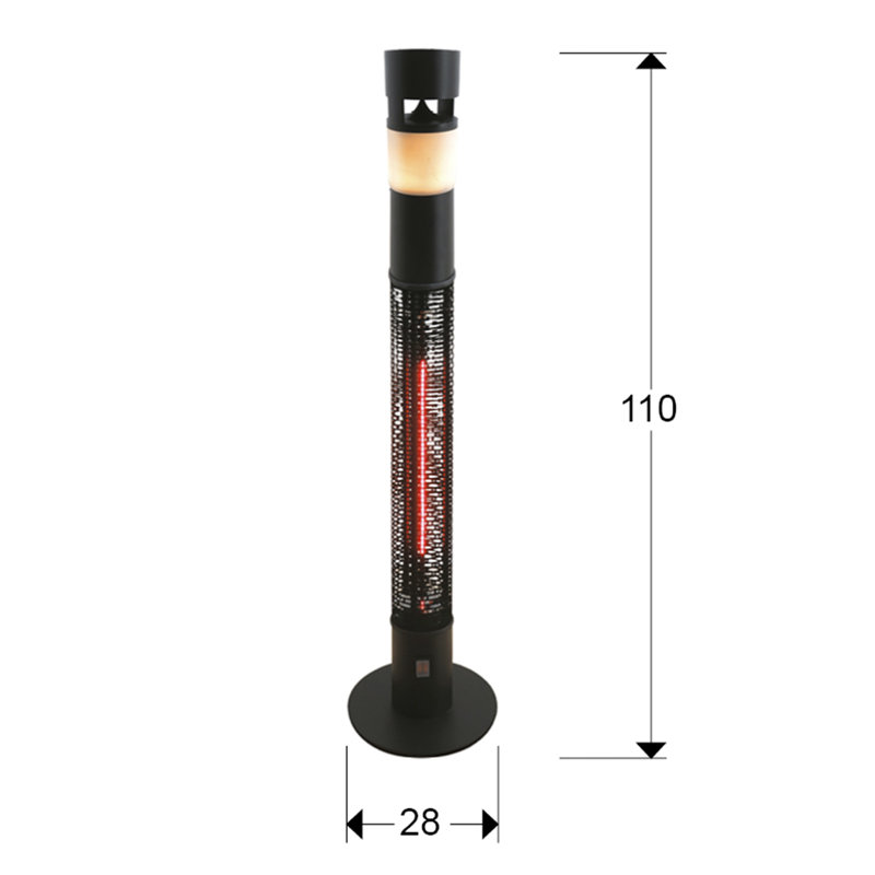 Iwar Electric Standing Patio Heater