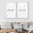 Duotone Pastel Abstract Landscape Pictures Minimalist Home Decor - Framed Canvas Print Wall Art Work-119018246-73380056