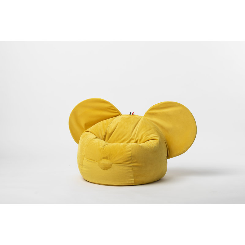 Refillable Classic Bean Bag, Yellow