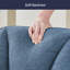 Scandinavian Soft Textured Armchair Upholstered with Thickened Cushion Dining Chair-1496453474-1496453473
