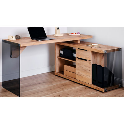 Bureau de direction en L réversible