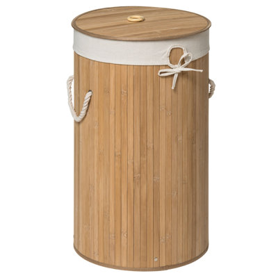 Audubon Wood Laundry Hamper with Handles