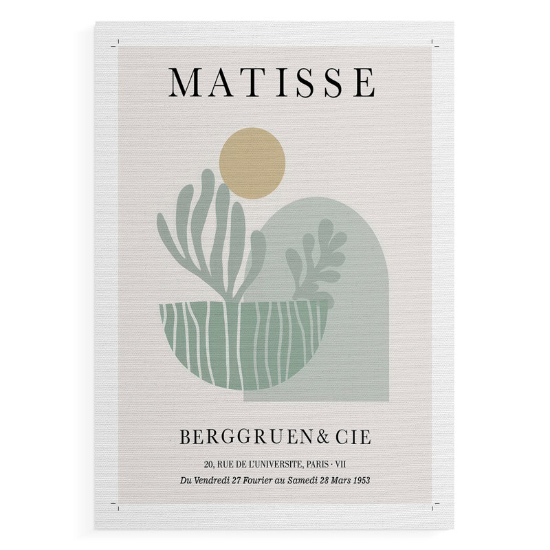 Matisse CLxxxi, reproduction encadrée - reproduction de toile seulement - non encadrée, H 18 po x l 12 po