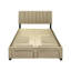 Lit avec rangement tapissier Leonard-675237045