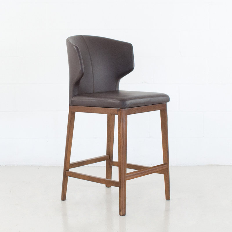 Tabouret de bar et de comptoir Aislinn, Brun, Tabouret de comptoir (siège d'une hauteur de 26 p