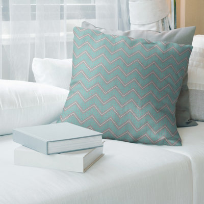 Coussin décoratif à chevrons Rhonda Cheval