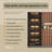 62.99" Solid Wood Wine & Sideboard Combo, Glass-Door Display Cabinet & Storage Organizer for Living Room