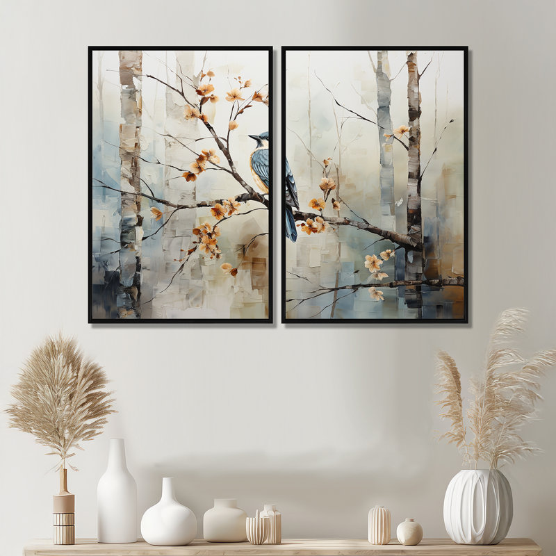 Emert - Art mural sur toile traditionnel, Black, 36" H x 48" W, Framed Print without Mat