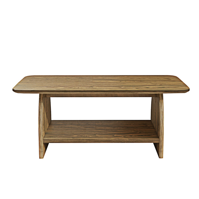 Double Layer Coffee Table, Light Brown