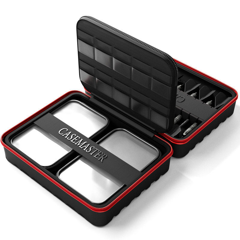 Étui à fléchettes Casemaster Maxx 4 - rouge, Rouge