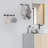 Aluminum Hook Rack Set of 2 - Gray-2099502837