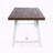Acacia Wood Metal Frame Slat Dining Table