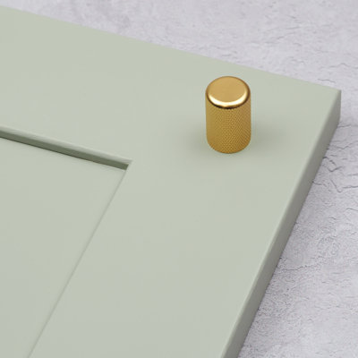 Knurled Cylinder Knob in Multiple Finishes