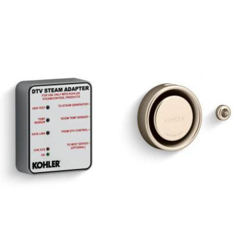 Commande de générateur de vapeur Invigoration, Nickel brossé éclatant