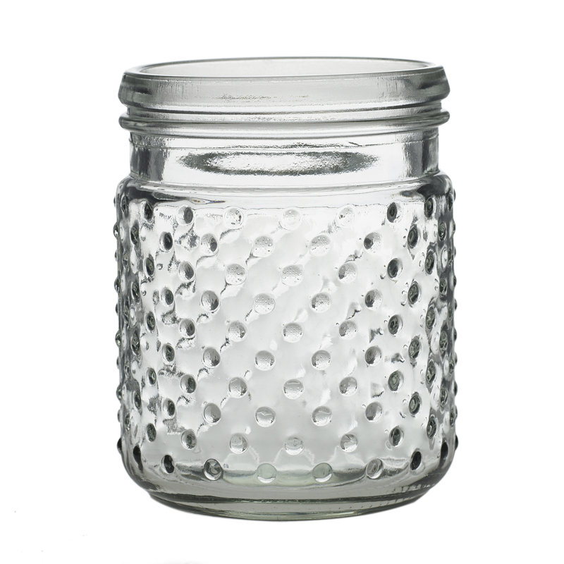 Handmade Glass Table Vase, 5" H x 4" W x 4" D