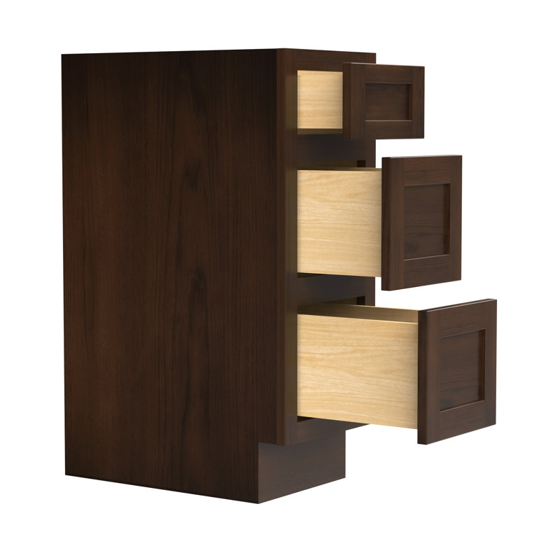 12'' Bathroom Vanity Base Only, Brown