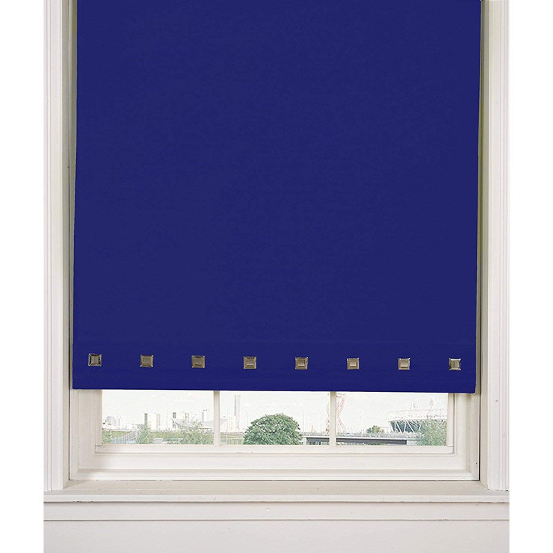 Blackout Roller shade, 165 cm L x 90 cm W, Royal Blue