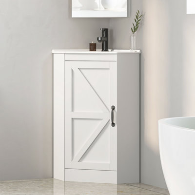 Ensemble de meuble-lavabo de coin 16 po avec lavabo