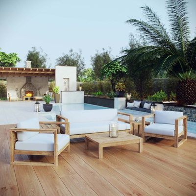Ensemble de patio extérieur 6 pièces Upland