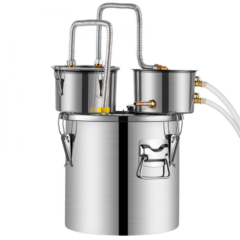 Distillateur pour boissons alcoolisées avec baril et pompe à eau Moonshine, 13,2 gallons