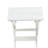 HIPS Foldable Small Table and Chair Set with 2 Chairs and Rectangular Table  White