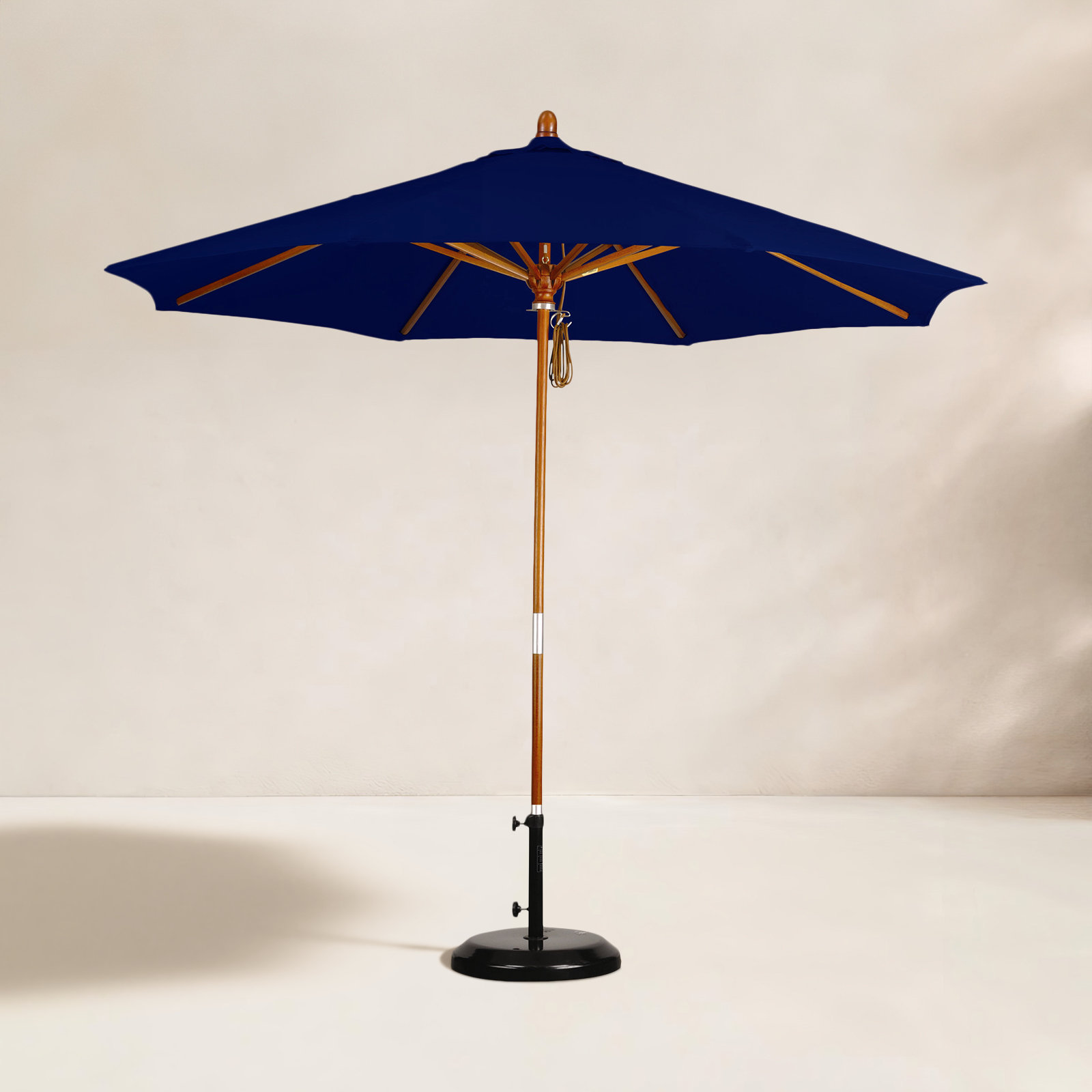 Manford 90'' Sunbrella® Outdoor Umbrella, Canvas Navy Sunbrella® Canvas