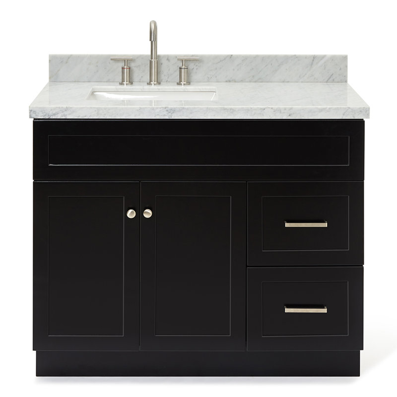 Ensemble de meuble-lavabo simple 43 po Hamlet, Noir