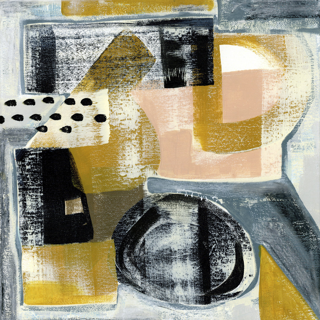 Modern Geo Abstract IV by Tara Daavettila - Wrapped Canvas Painting
