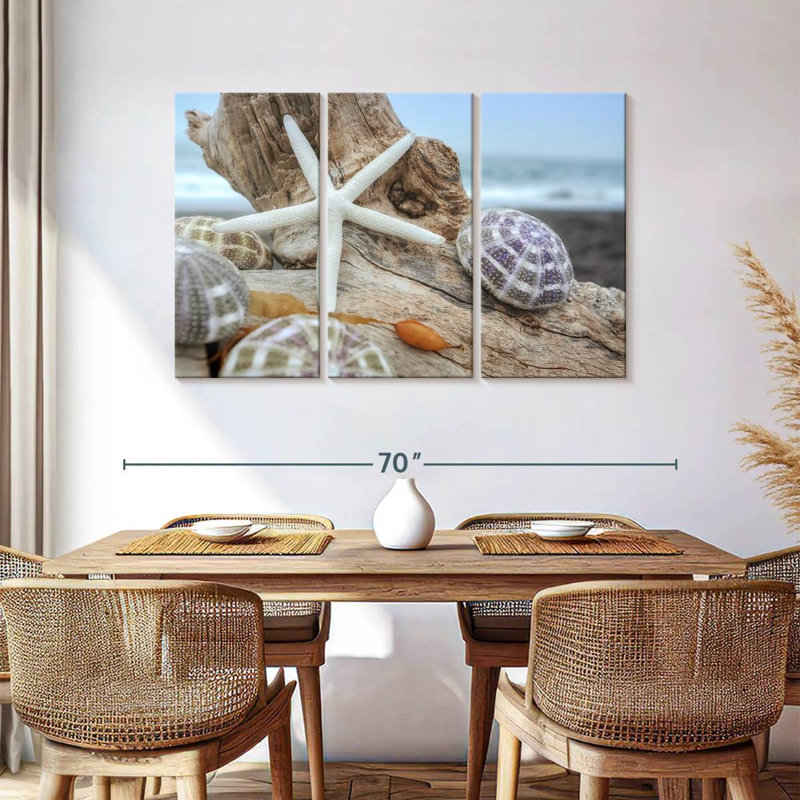White crescent beach shells vii Aletra, H 36 po x l 57 po