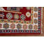 Tapis oriental rouge Kazak noué à la main