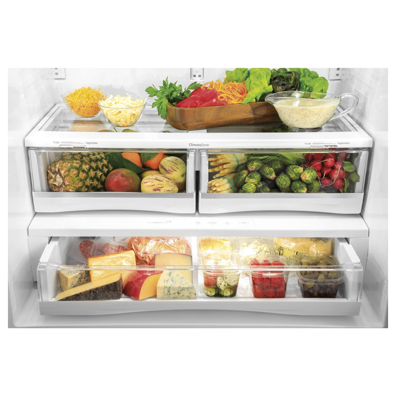 35.75" French Door 27.7 cu. ft. Refrigerator, Fingerprint Resistant Stainless Steel