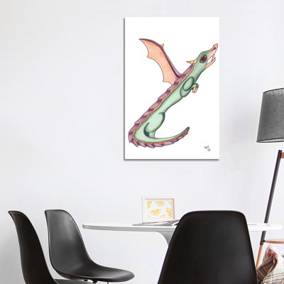 Monster Letter Y 1 Piece Wrapped Canvas Wall Art