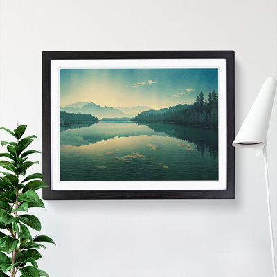 Mountain Lake Watercolour Vol.1 - Framed Print