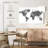 Aliaz BW Stripes World Map-107708885