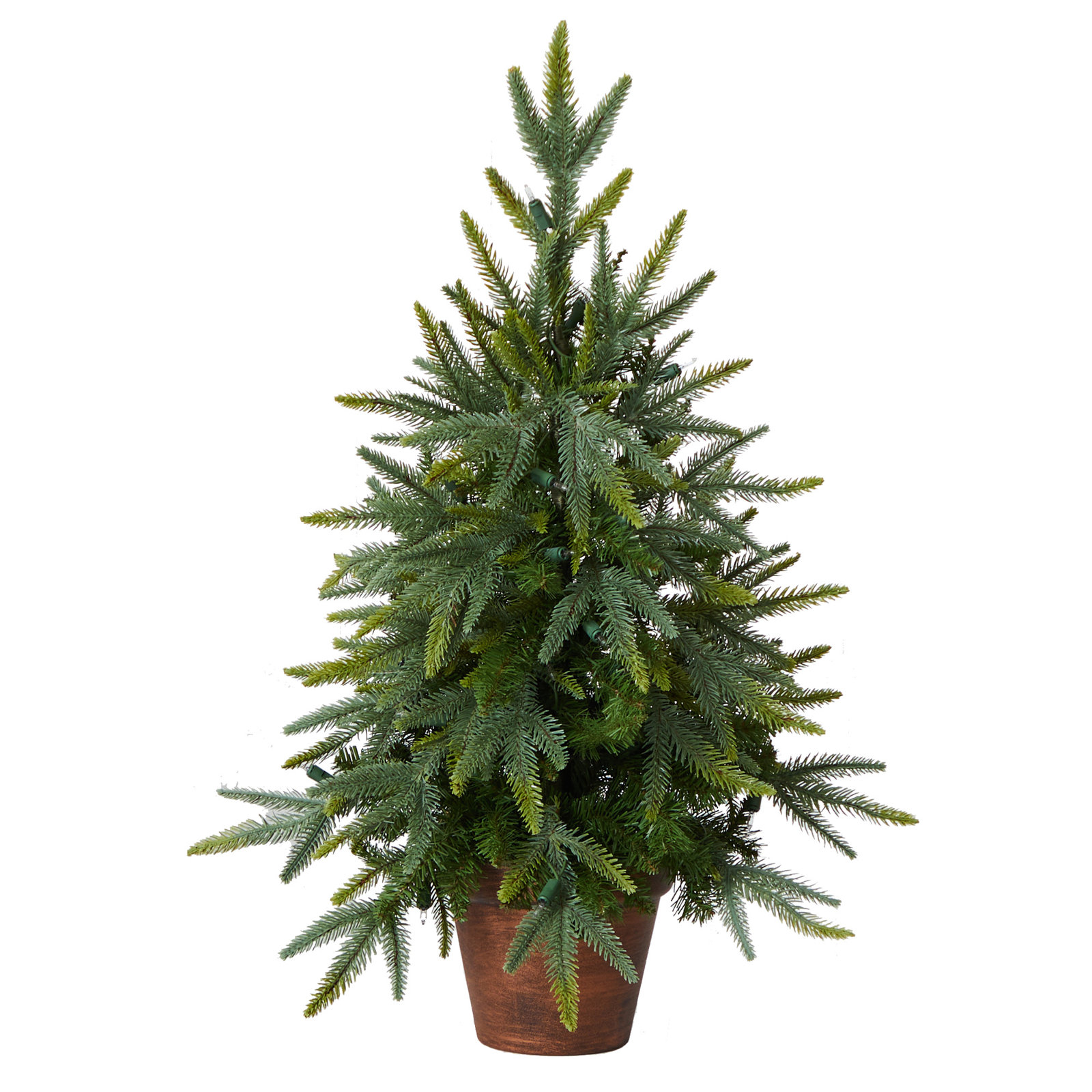 Jonteria White 2.5' Pre-Lit Fir Christmas Tree