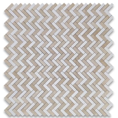 13 in. x 12 in. Marble Tile
