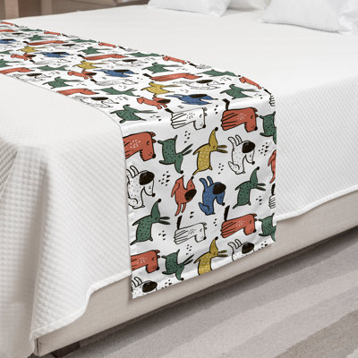 Multicolore, chemin de lit Ambesonne