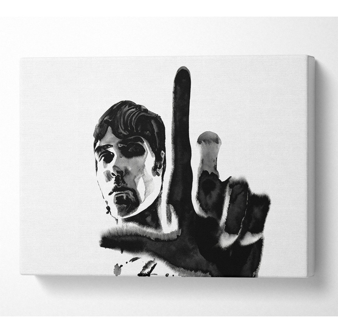 Ian Brown Blick B N W - Druck