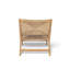 Chaise longue sans accoudoirs en bois d'acacia - Teck clair-1398404582