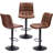 Swivel Upholstered Adjustable Height Counter Bar Stool with Backs for Kitchen Island-1601196333-1601196328