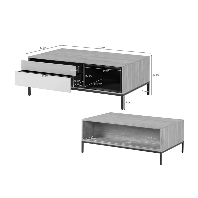 Chicago Coffee Table with Storage