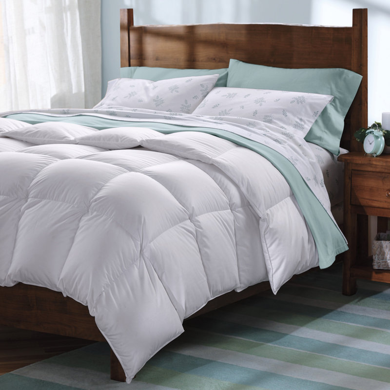 Cuddledown Percale Down Alternative Comforter, King Winter, King Comforter, Winter