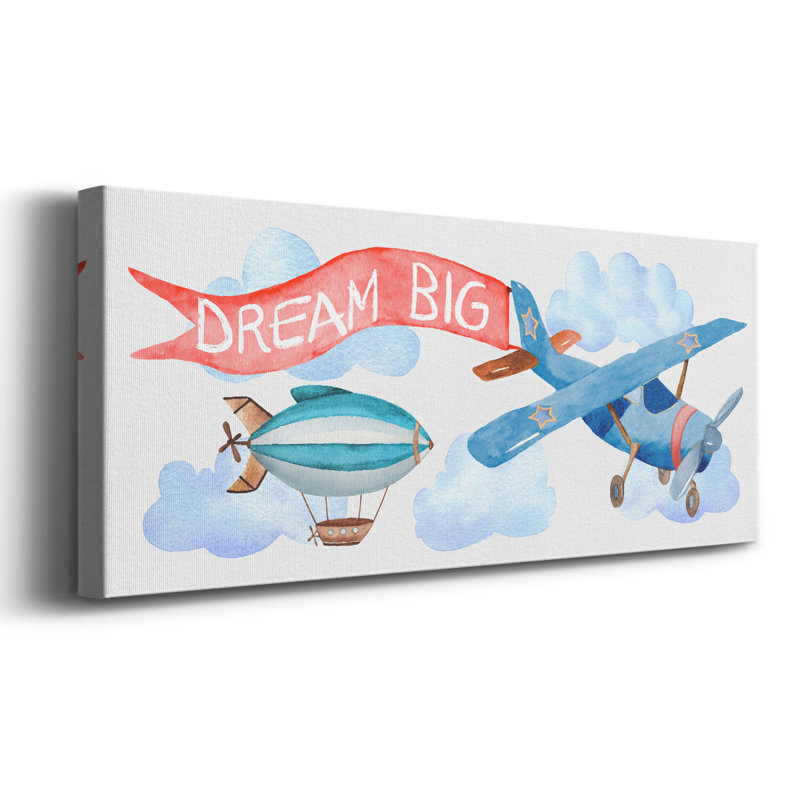 Rêve grand avion, H 12 po x l 30 po x P 1,5 po